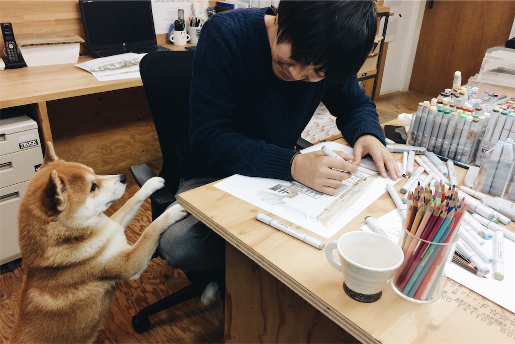 image エイトデザインの看板犬・はち会長