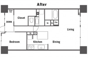 リノベーション後の間取り