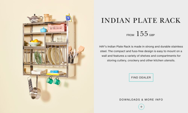 INDIAN PLATE RACK