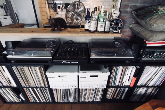 DIYしたDJブース