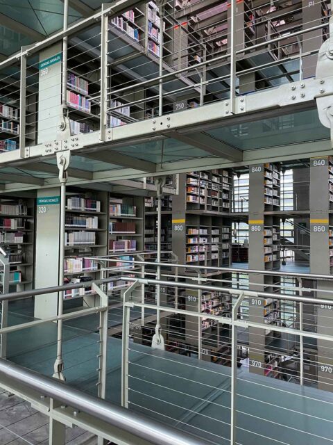 ヴァスコンセロス図書館内の様子