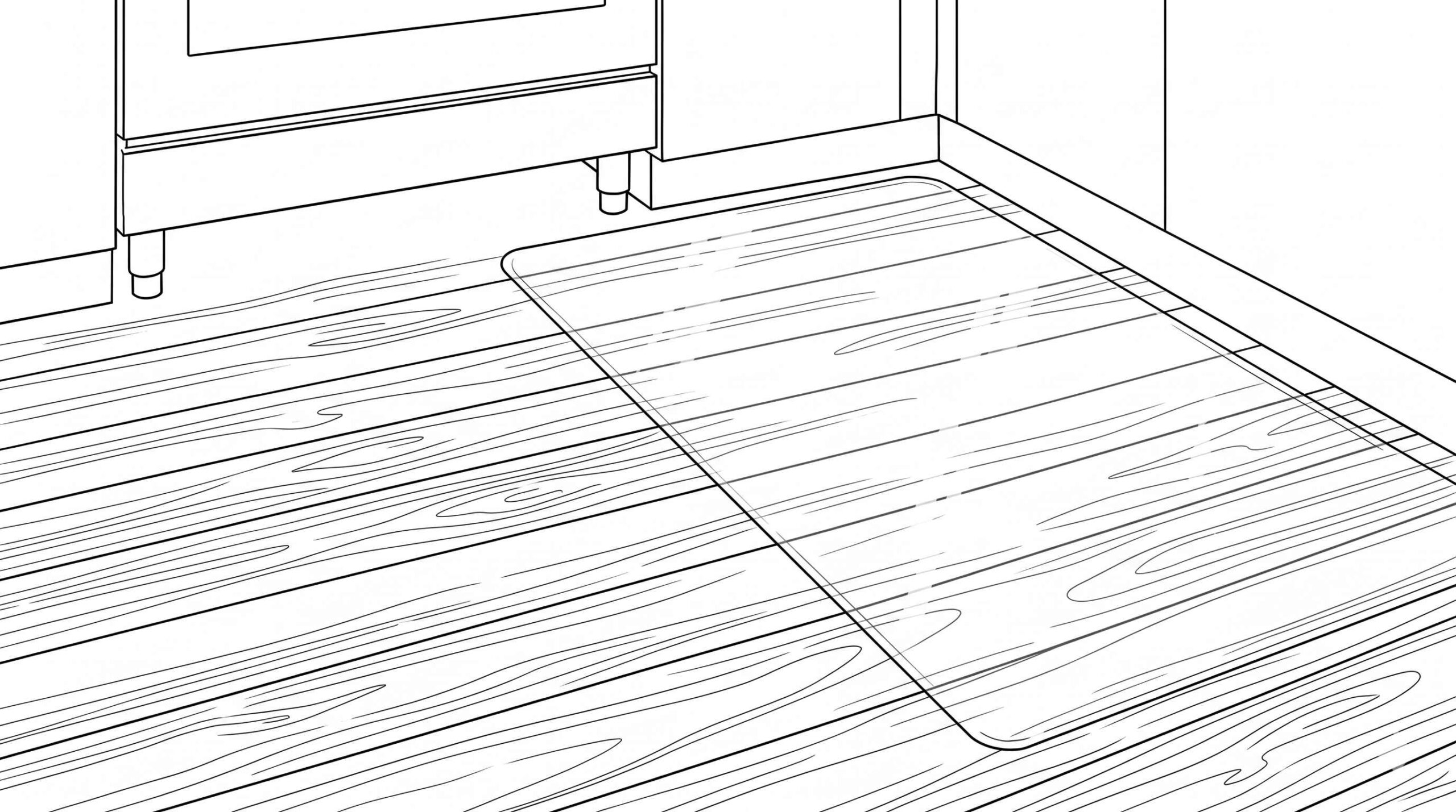 無垢床 キッチンマット