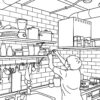 キッチン 吊り戸棚 代わり