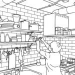 キッチン 吊り戸棚 代わり