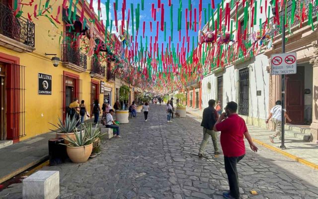 オアハカ（メキシコ）の街の様子