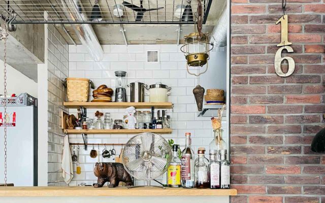 生活感があるのにおしゃれなオープンキッチン