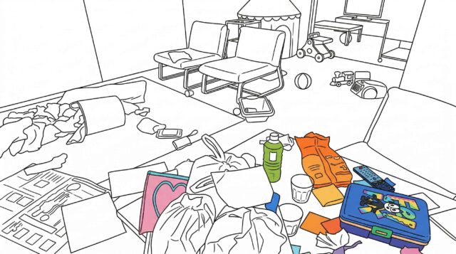 テーブルの上が物置き化しやすい