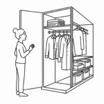 クローゼット 奥行き