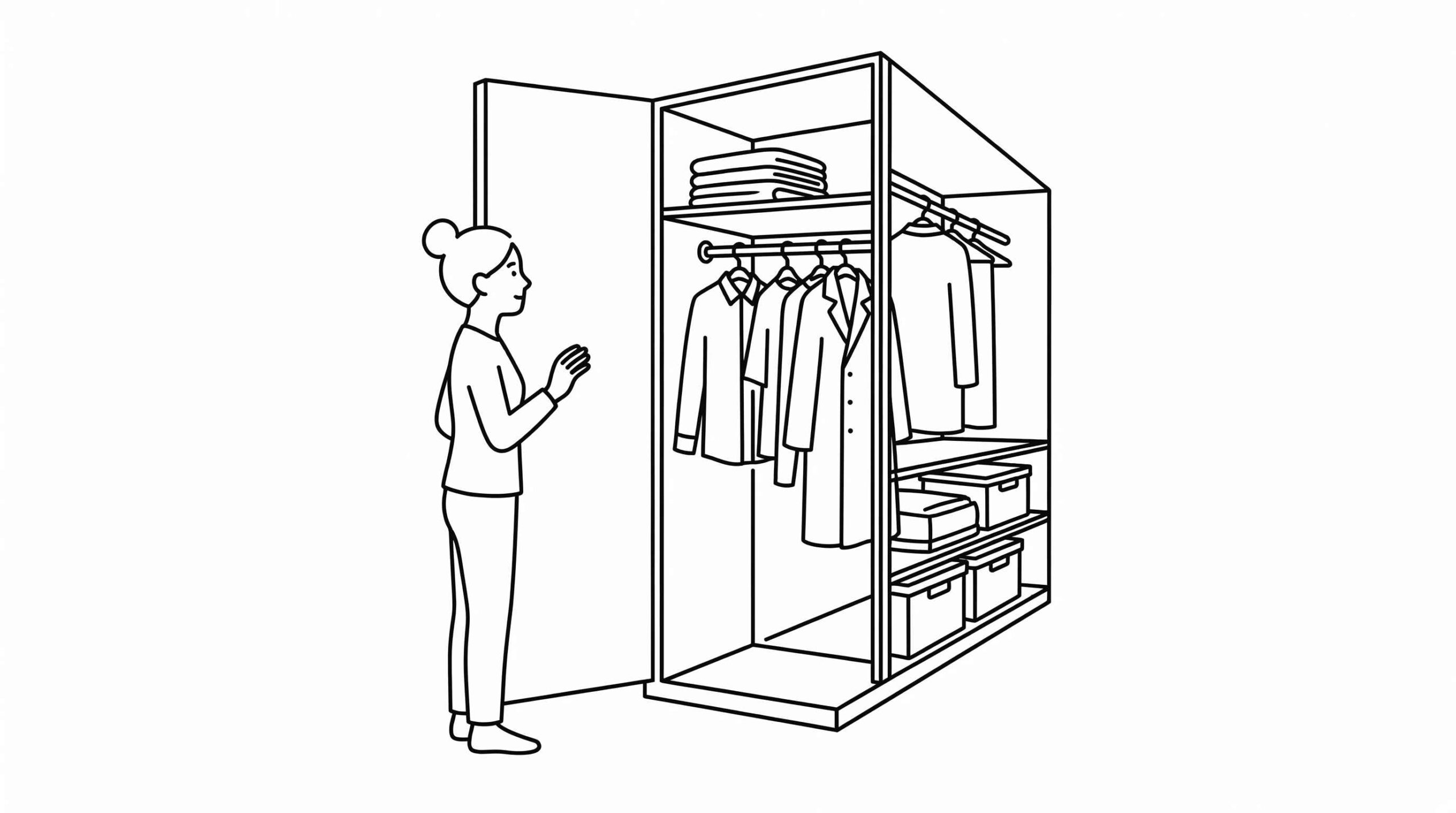 クローゼット 奥行き